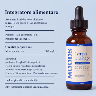Tabella dei valori nutrizionali ed elenco degli ingredienti